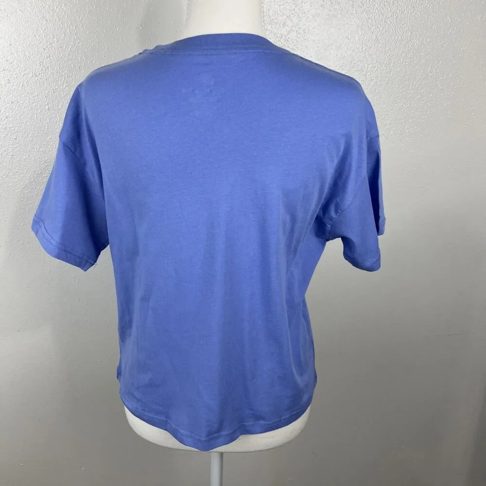 Nike Shirt Youth Large Blue Loose Fit Kids Activewear Short Sleeve Tee NWT